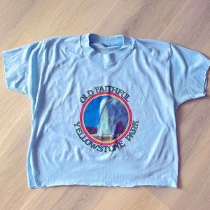 Vintage Yellowstone Park/ Old Faithful Graphic Tee